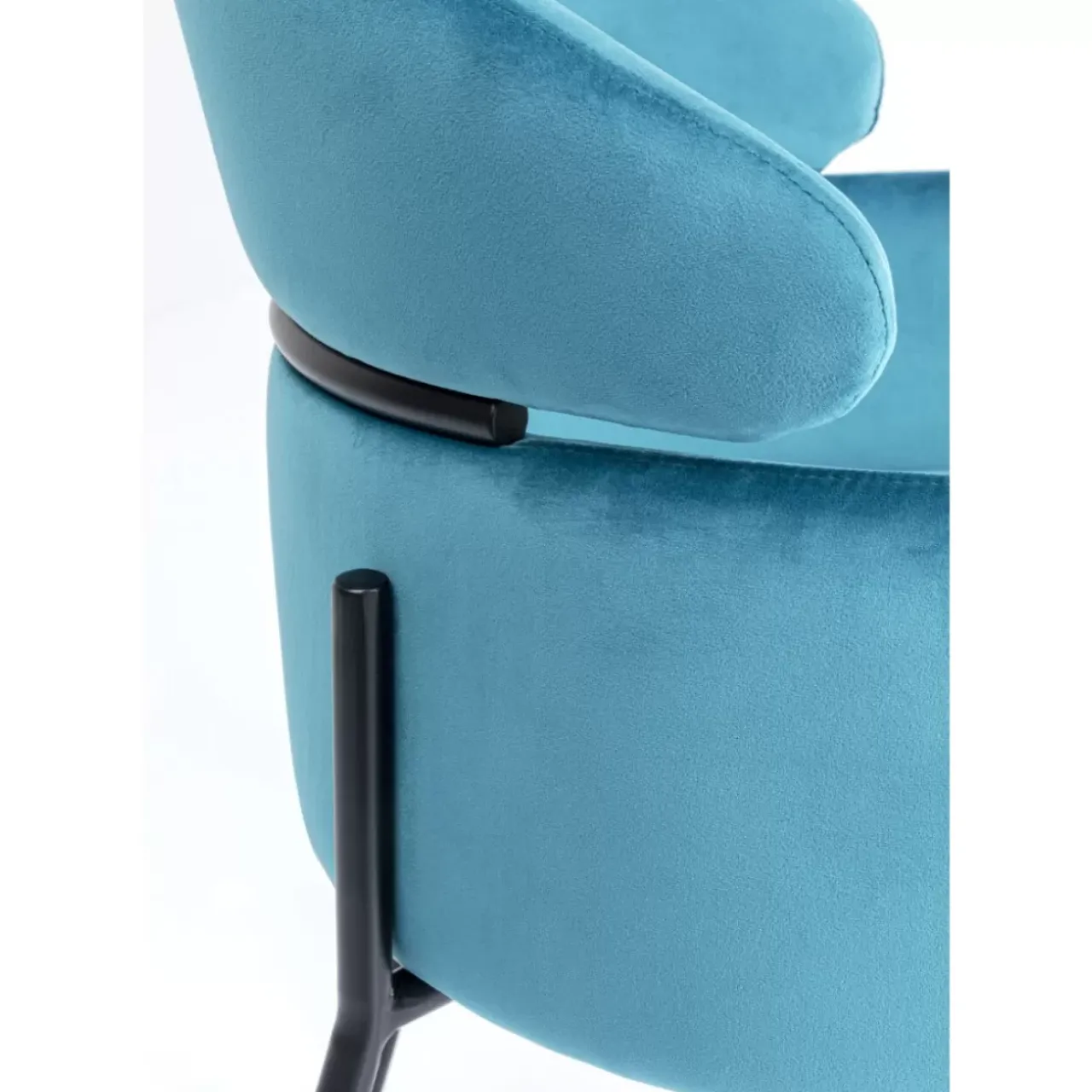 Stühle|KARE Design Armlehnstuhl Alexia Velvet Blau