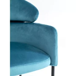 Stühle|KARE Design Armlehnstuhl Alexia Velvet Blau