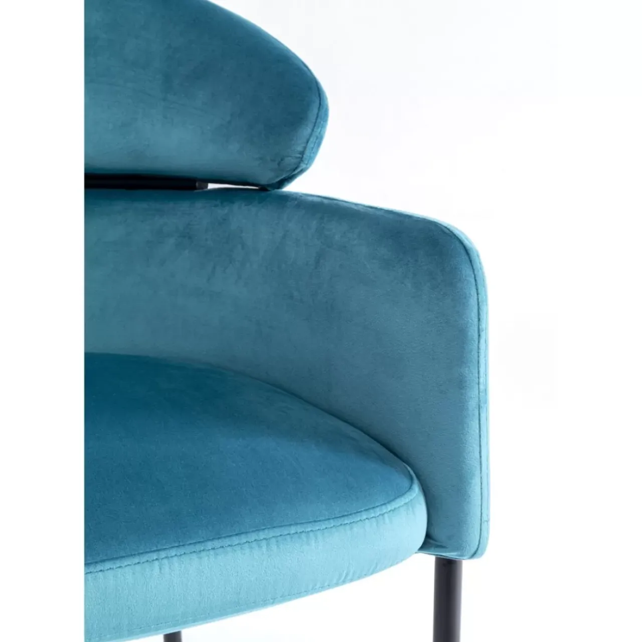 Stühle|KARE Design Armlehnstuhl Alexia Velvet Blau