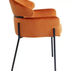 Stühle|KARE Design Armlehnstuhl Alexia Velvet Orange