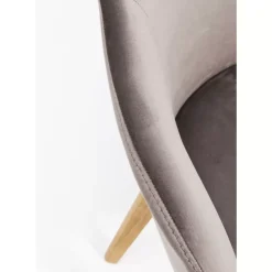 Stühle|KARE Design Armlehnstuhl Lady Velvet Grau