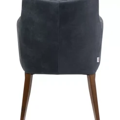 Stühle|KARE Design Armlehnstuhl Mode Leder Anthrazit