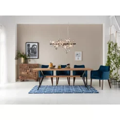Stühle|KARE Design Armlehnstuhl Mode Velvet Petrol