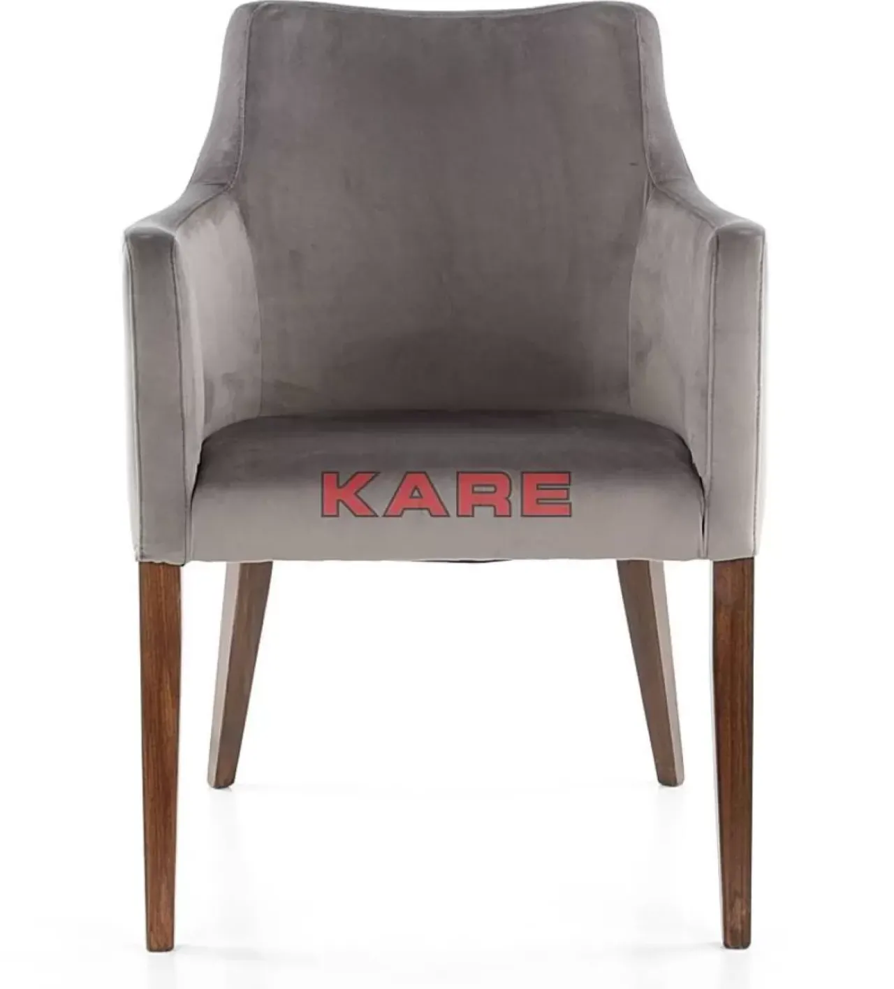 Stühle|KARE Design Armlehnstuhl Mode Velvet Grau
