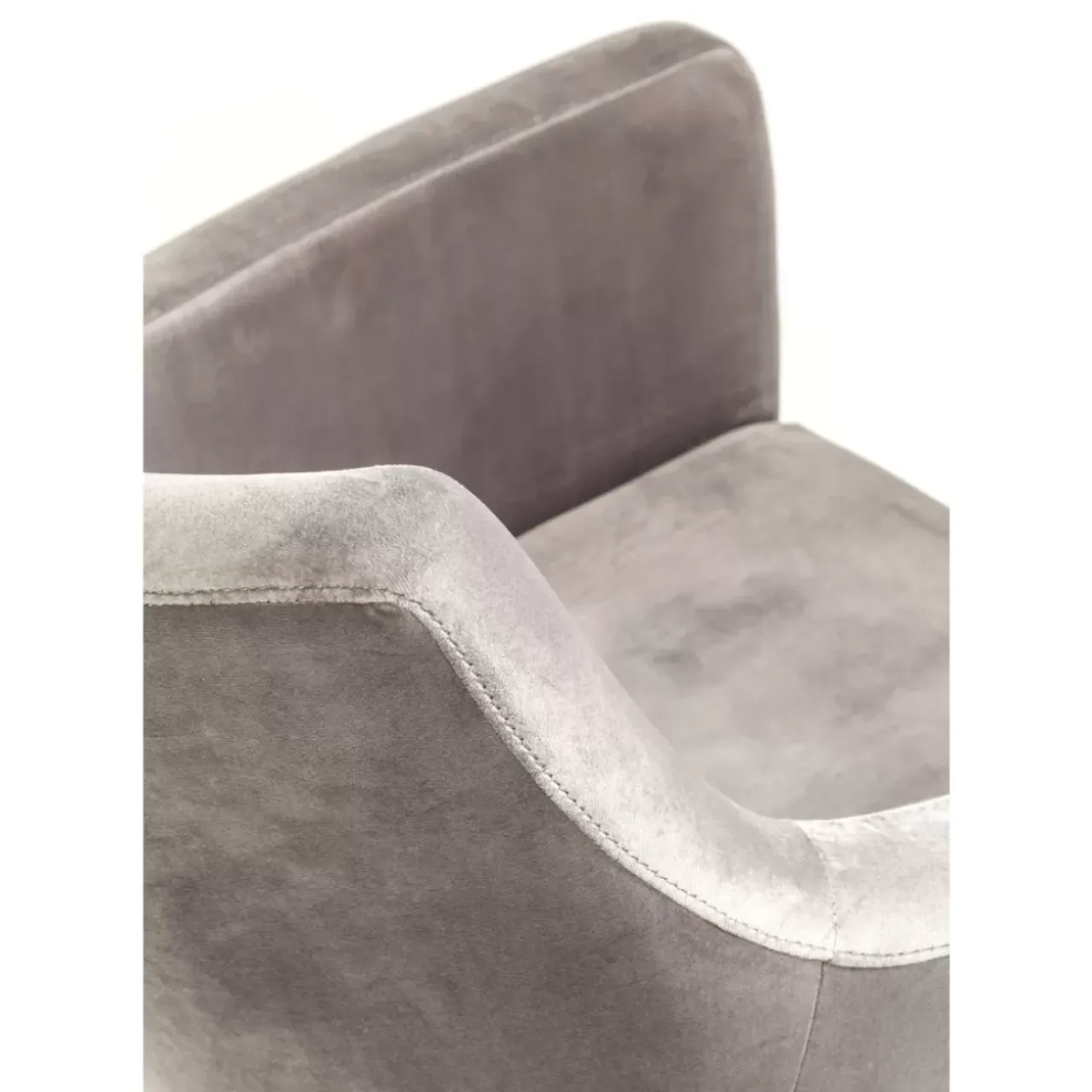 Stühle|KARE Design Armlehnstuhl Mode Velvet Grau