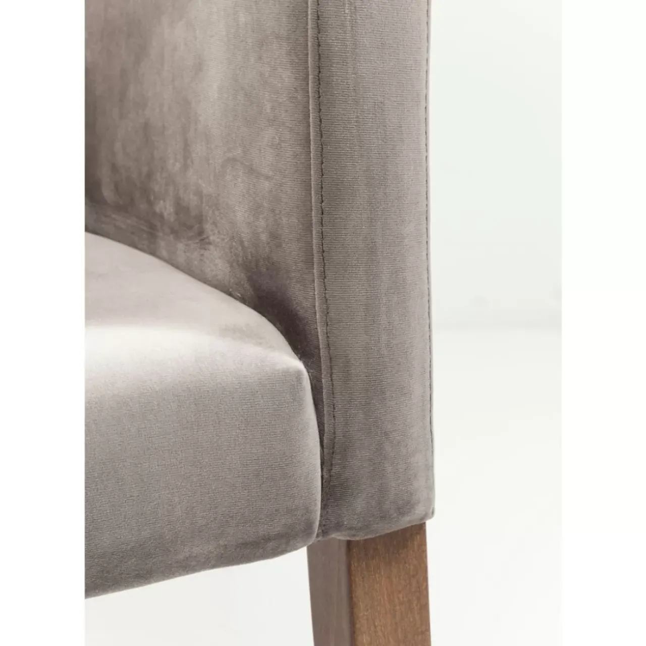 Stühle|KARE Design Armlehnstuhl Mode Velvet Grau