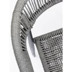 Outdoormöbel|KARE Design Armlehnstuhl Palma Grau