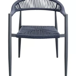 Outdoormöbel|KARE Design Armlehnstuhl Palma Petrol