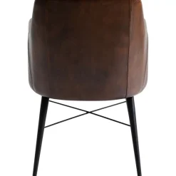 Stühle|KARE Design Armlehnstuhl Rumba Leder Braun