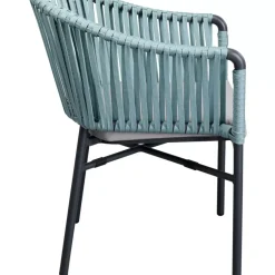 Outdoormöbel|KARE Design Armlehnstuhl Santanyi Petrol