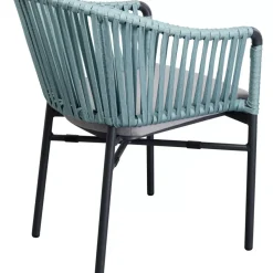 Outdoormöbel|KARE Design Armlehnstuhl Santanyi Petrol