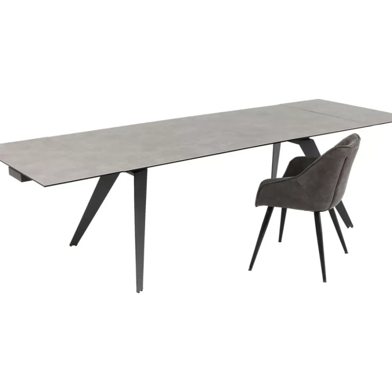 Tische|KARE Design Ausziehtisch Amsterdam Dunkel 200(45+45)X100Cm