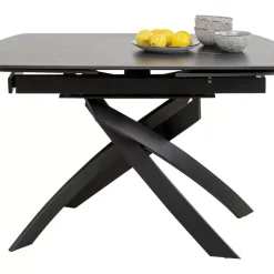 Tische|KARE Design Ausziehtisch Twist Schwarz 120(30+30)X90Cm