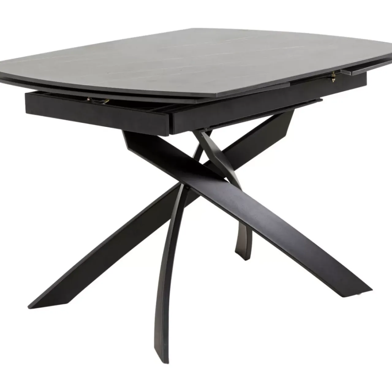 Tische|KARE Design Ausziehtisch Twist Schwarz 120(30+30)X90Cm