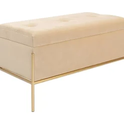 Sitzbänke|KARE Design Bank Buttons Storage Beige Klein