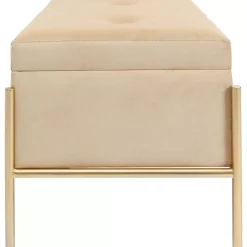 Sitzbänke|KARE Design Bank Buttons Storage Beige Klein
