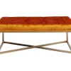 Sitzbänke|KARE Design Bank Crossover Croco Diva Bronze 90X40
