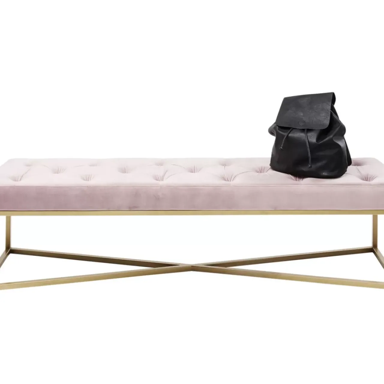 Sitzbänke|KARE Design Bank Crossover Rose Messing 150X40Cm