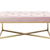 Sitzbänke|KARE Design Bank Crossover Rose Messing 90X40Cm