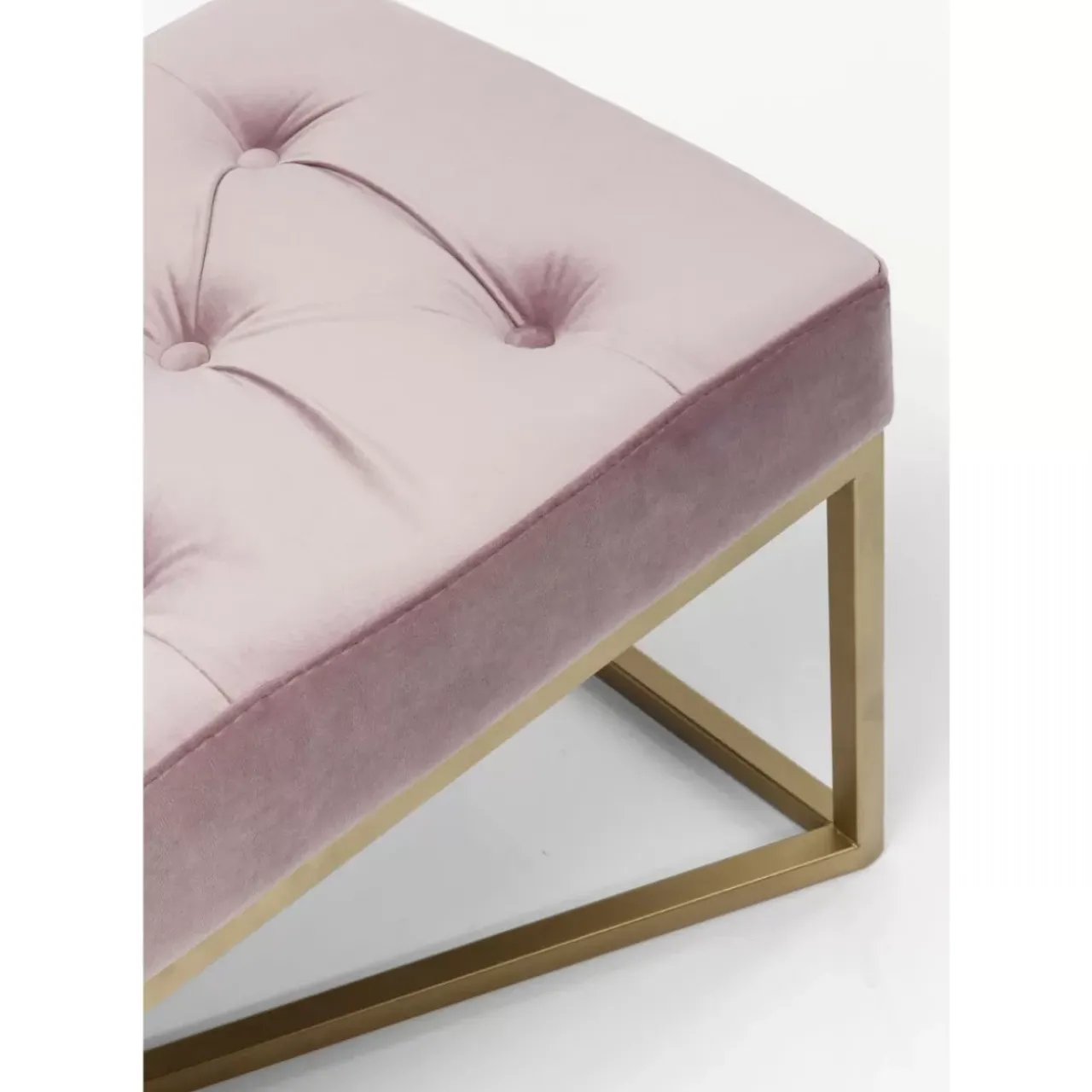 Sitzbänke|KARE Design Bank Crossover Rose Messing 90X40Cm