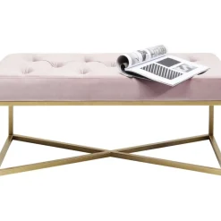 Sitzbänke|KARE Design Bank Crossover Rose Messing 90X40Cm