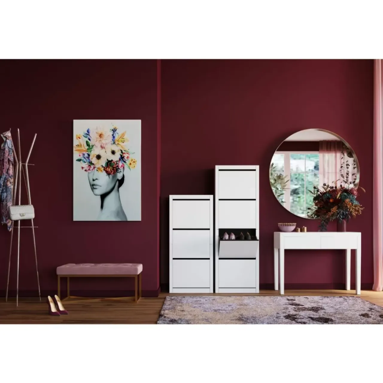 Sitzbänke|KARE Design Bank Crossover Rose Messing 90X40Cm