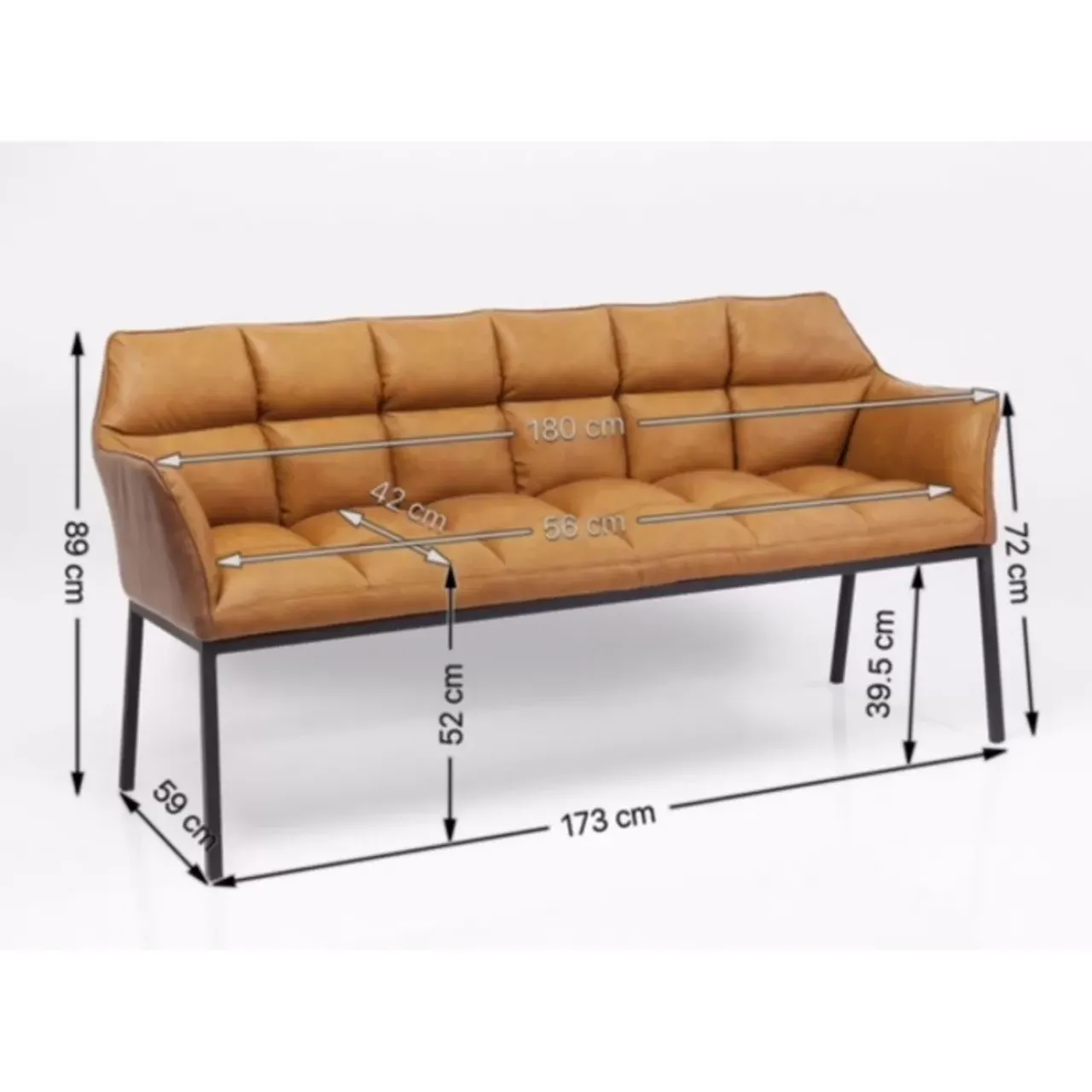 Sitzbänke|KARE Design Bank Thinktank Braun