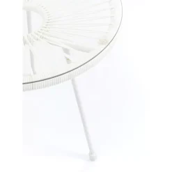 Outdoormöbel|KARE Design Beistelltisch Acapulco Weiss
