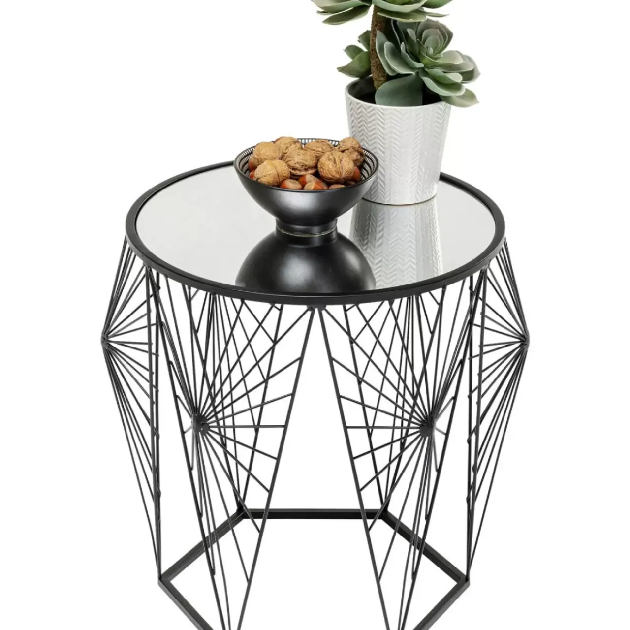 Tische|KARE Design Beistelltisch Cobweb Schwarz (2/Set)