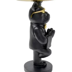 Tische|KARE Design Beistelltisch Cool Bulldog Tray Schwarz 34X55Cm