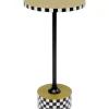 Tische|KARE Design Beistelltisch Domero Checkers Olive O25Cm