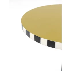 Tische|KARE Design Beistelltisch Domero Checkers Olive O25Cm