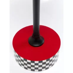 Tische|KARE Design Beistelltisch Domero Checkers Rot O40Cm