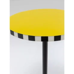 Tische|KARE Design Beistelltisch Domero Checkers Gelb O25Cm