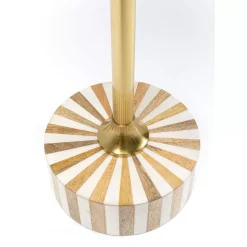 Tische|KARE Design Beistelltisch Domero Cirque Gold Weis O40Cm