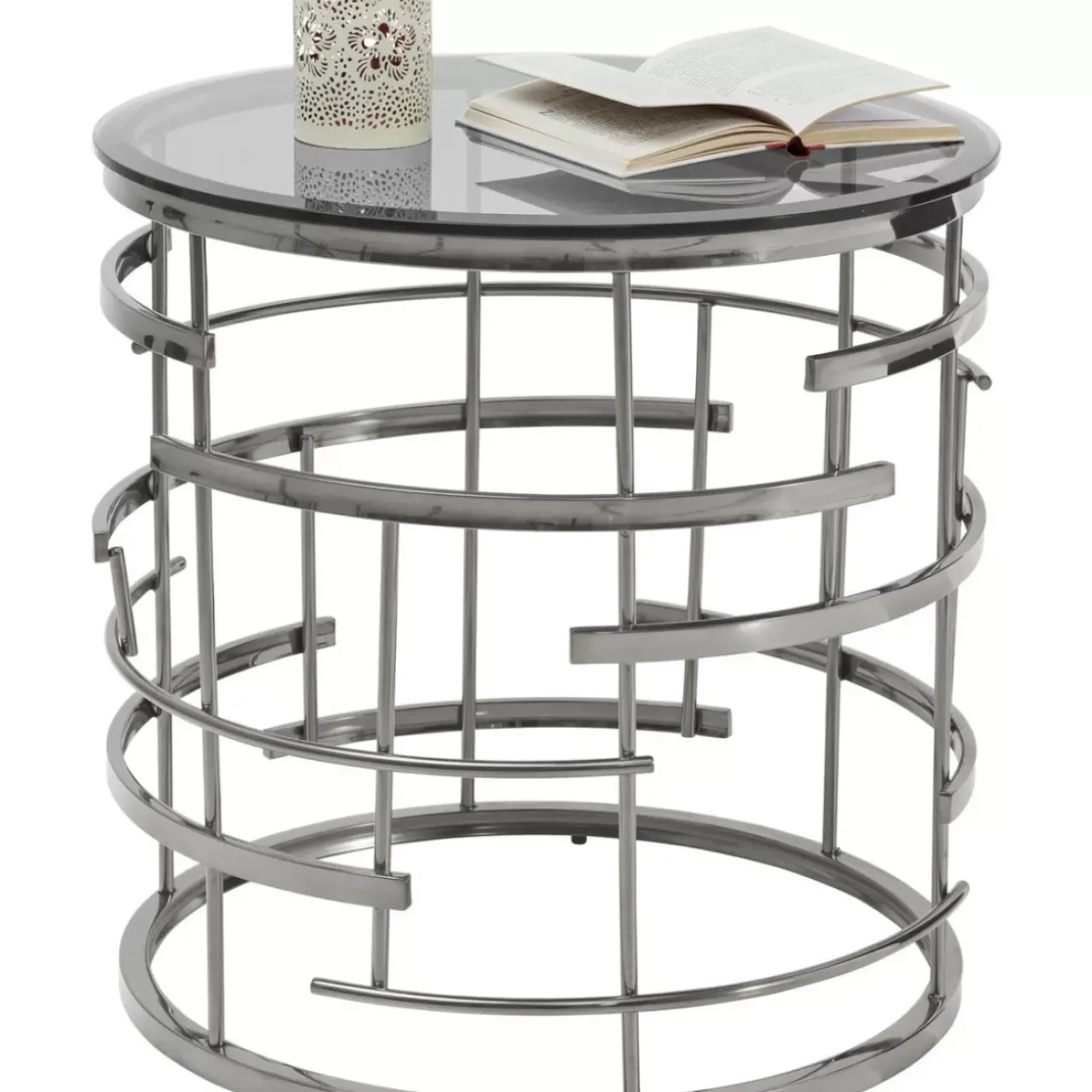 Tische|KARE Design Beistelltisch Jupiter Silber O55Cm