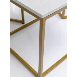 Tische|KARE Design Beistelltisch Key West Gold (3/Set)