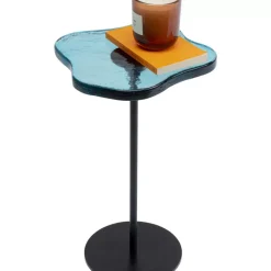 Tische|KARE Design Beistelltisch Lava Blau O30Cm