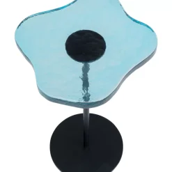 Tische|KARE Design Beistelltisch Lava Blau O30Cm