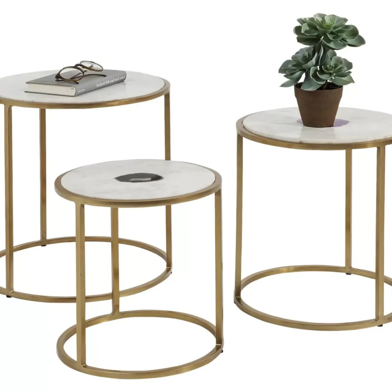 Tische|KARE Design Beistelltisch Limbo (3/Set) O45Cm