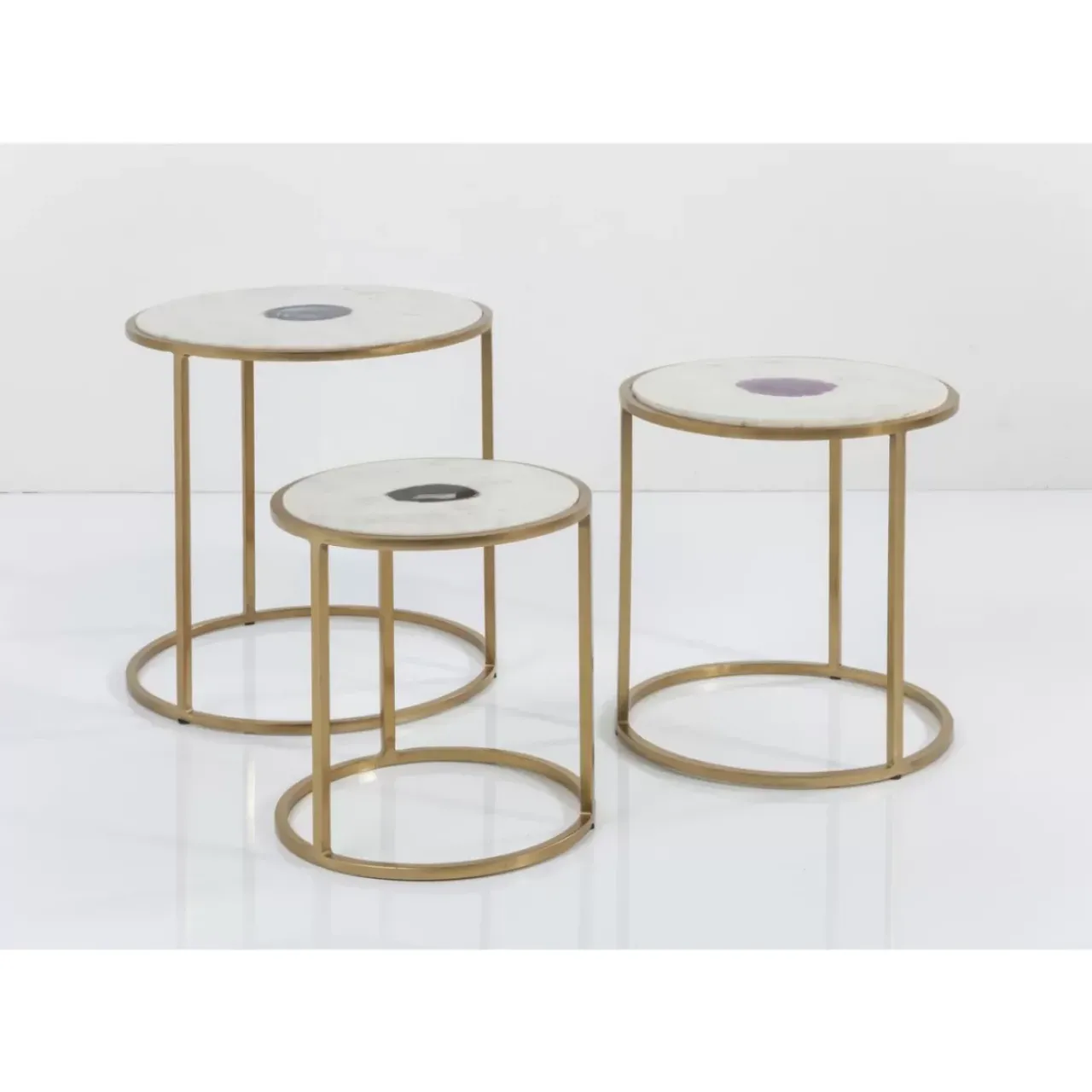 Tische|KARE Design Beistelltisch Limbo (3/Set) O45Cm