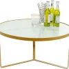 Tische|KARE Design Beistelltisch Marble Gold O55