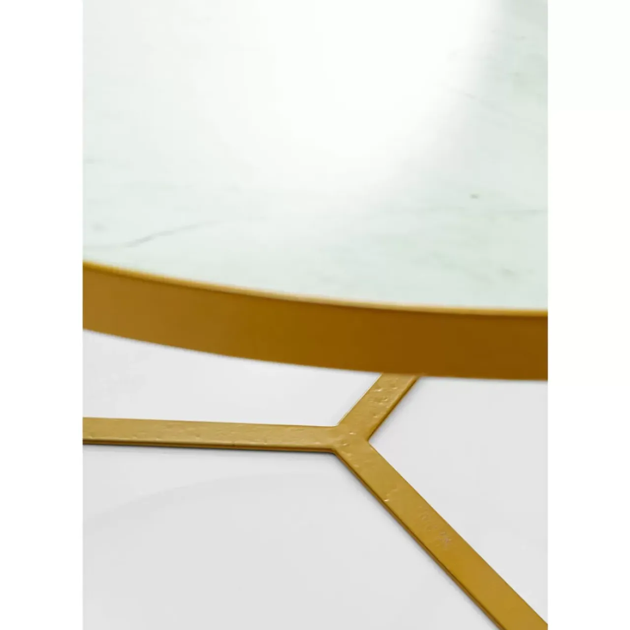 Tische|KARE Design Beistelltisch Marble Gold O55