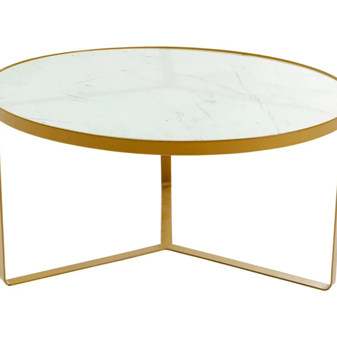 Tische|KARE Design Beistelltisch Marble Gold O55