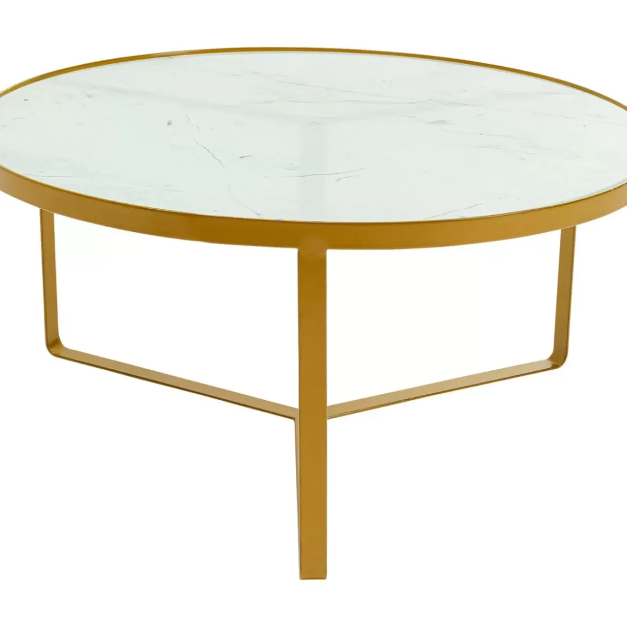 Tische|KARE Design Beistelltisch Marble Gold O55