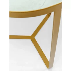 Tische|KARE Design Beistelltisch Marble Gold O45