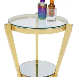Tische|KARE Design Beistelltisch Monocolo Gold O50Cm