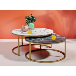 Tische|KARE Design Beistelltisch Mystic Round (2/Set) O90Cm