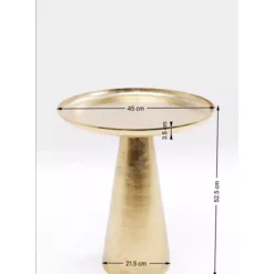 Tische|KARE Design Beistelltisch Plateau Uno Messing O45Cm