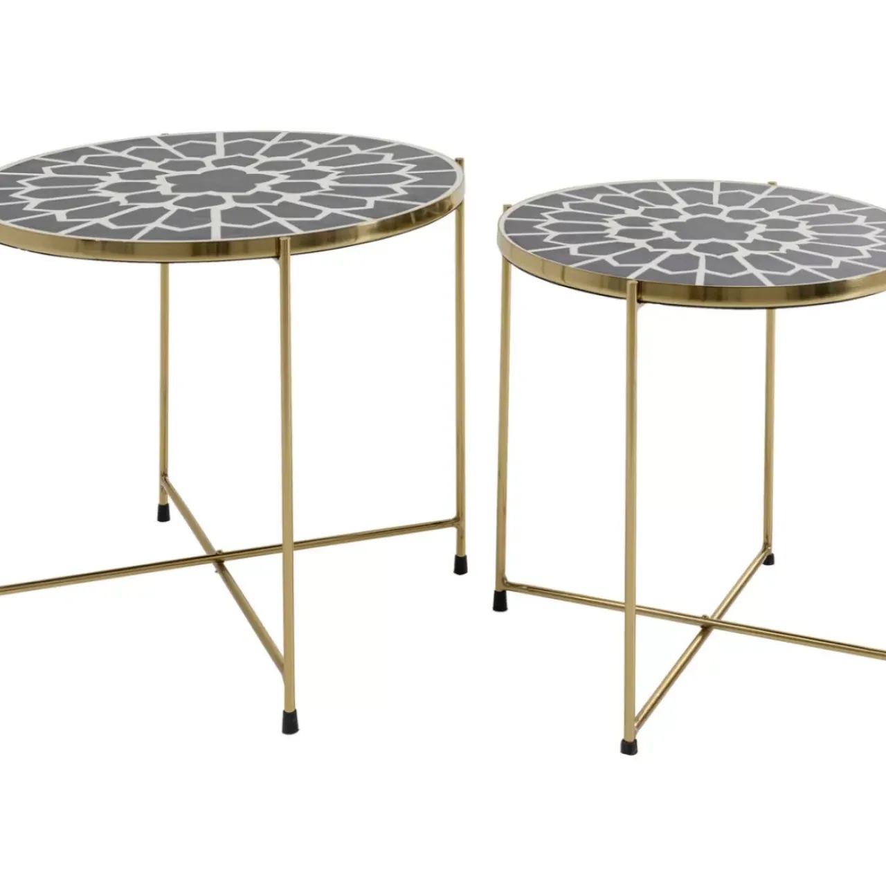 Tische|KARE Design Beistelltisch Priya Schwarz (2/Set)